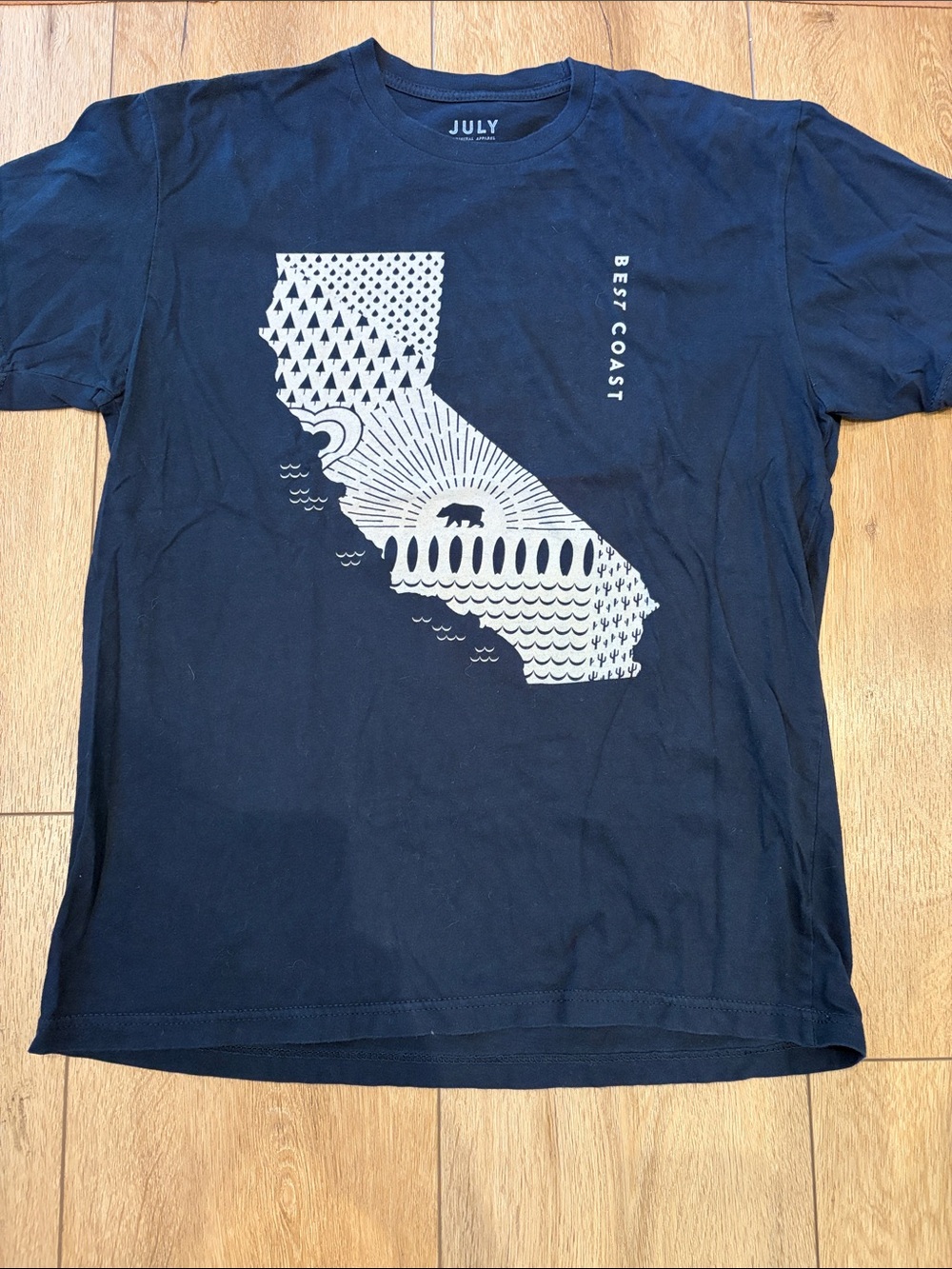 Navy 'Best Coast' Graphic T-Shirt